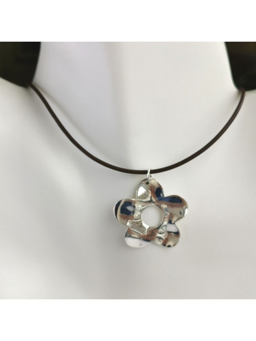 Sterling Silver MOD Flower Pendant 🆕